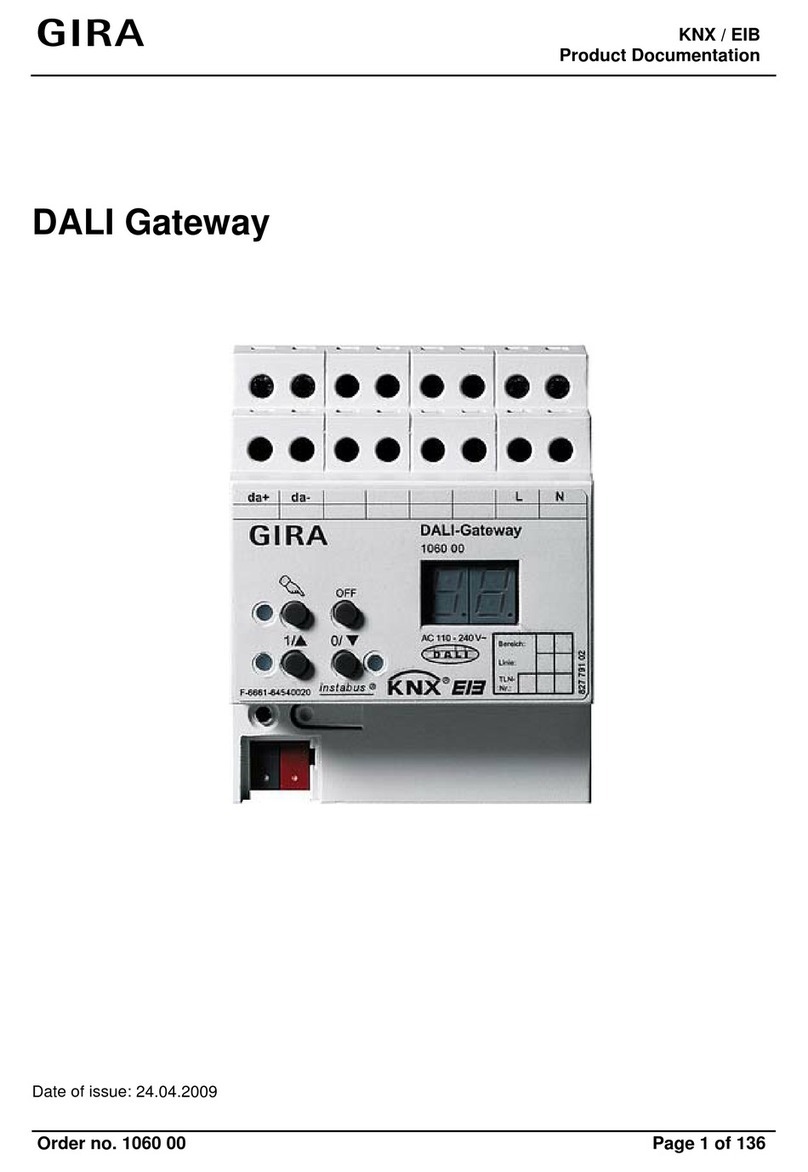 Gira DALI Gateway Product documentation