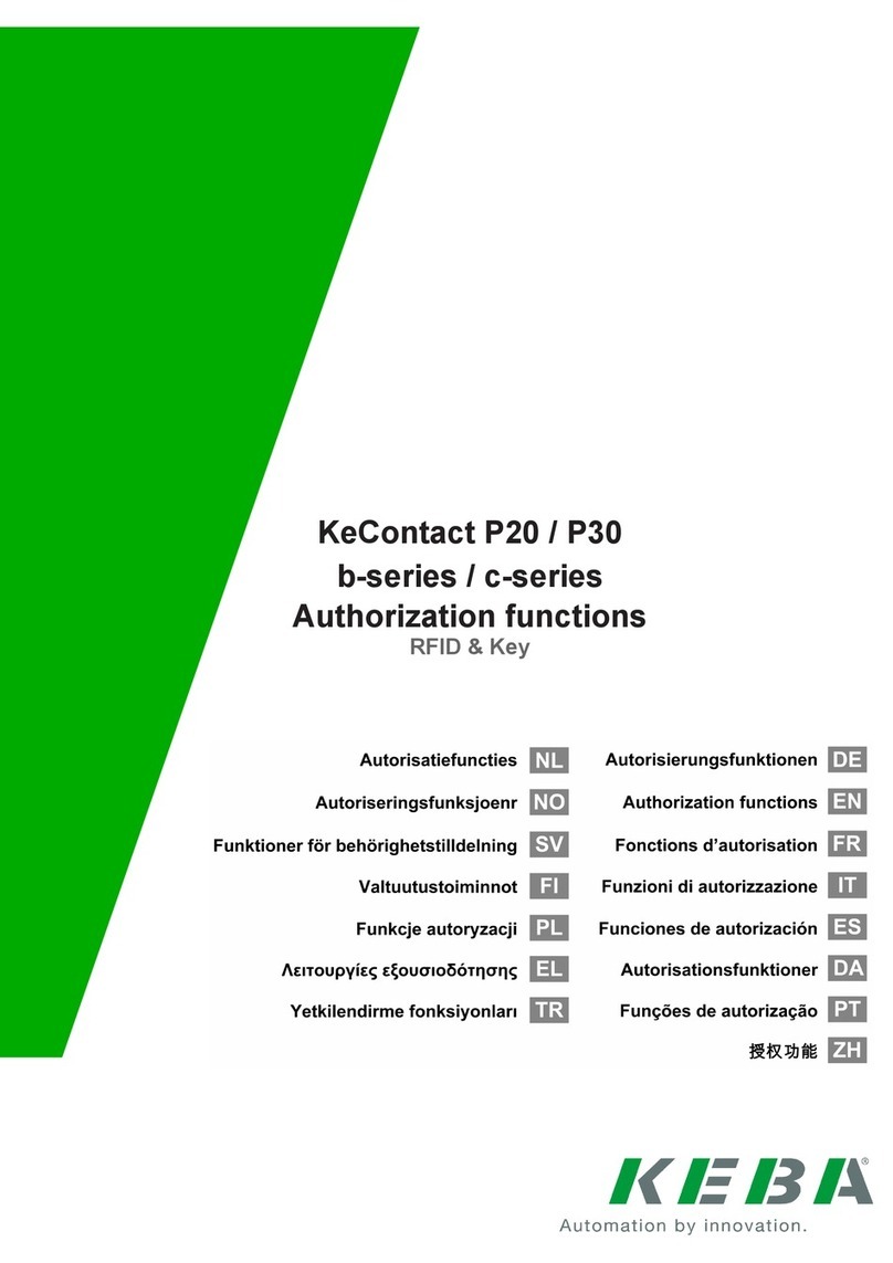 Keba KeContact P30 b Series Parts list manual