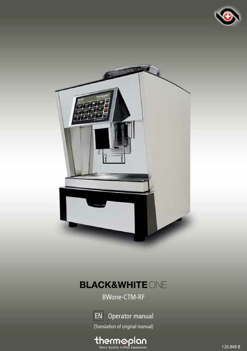 Thermoplan BLACK&WHITE ONE BWone-CTM-RF User manual
