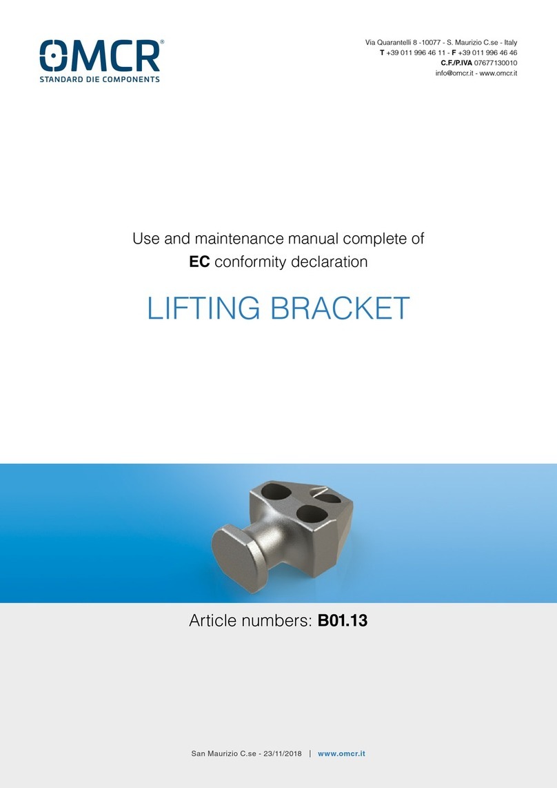 OMCR B01.13 Series Use and maintenance manual