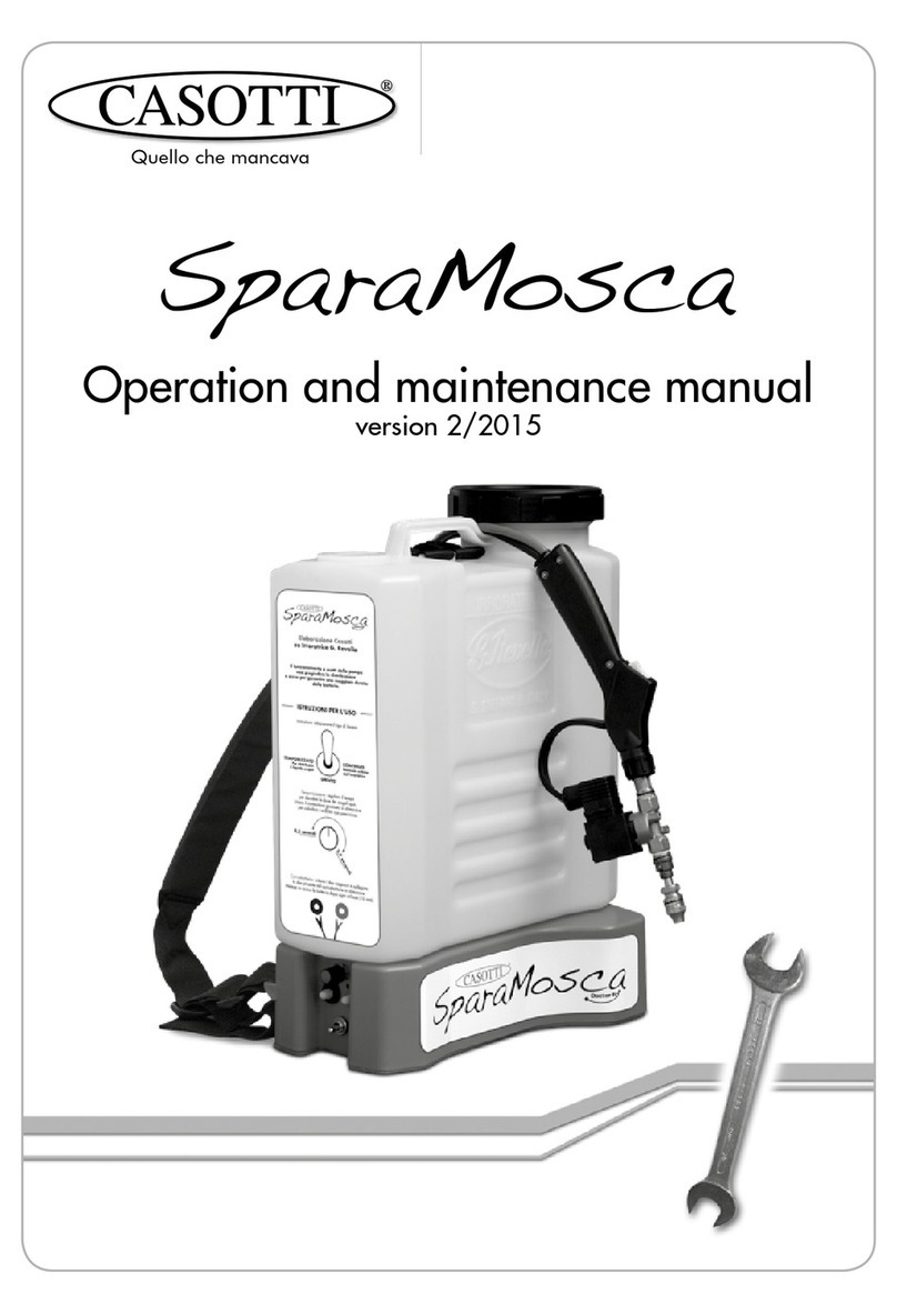Casotti SparaMosca Operation and maintenance manual