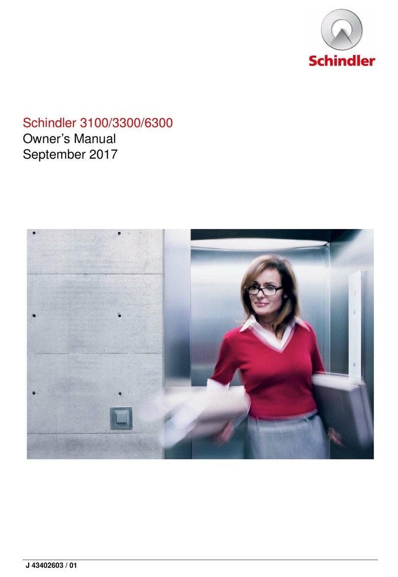 Schindler 3100 owner's manual