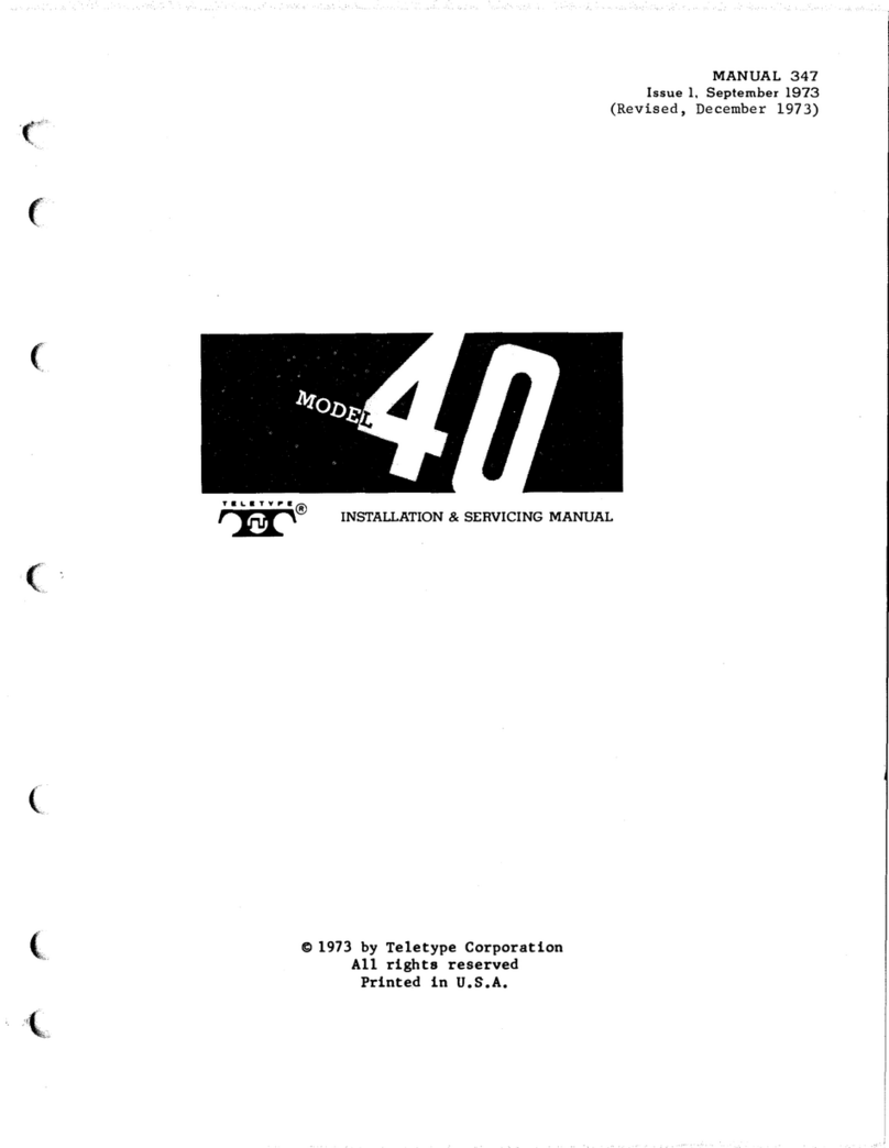 Teletype DATASPEED 40 User guide Teletype DATASPEED 40 User guide