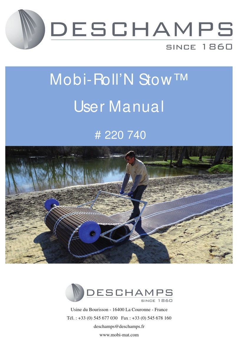 Deschamps Mobi-Roll'N Stow user manual