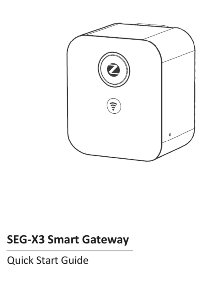 ZIGBEE SEG-X3 User manual