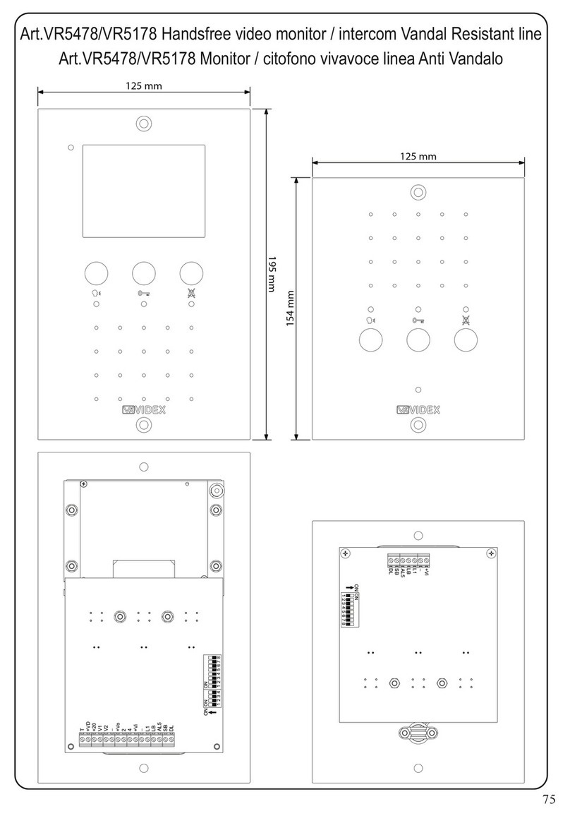 Videx VR5178 User manual