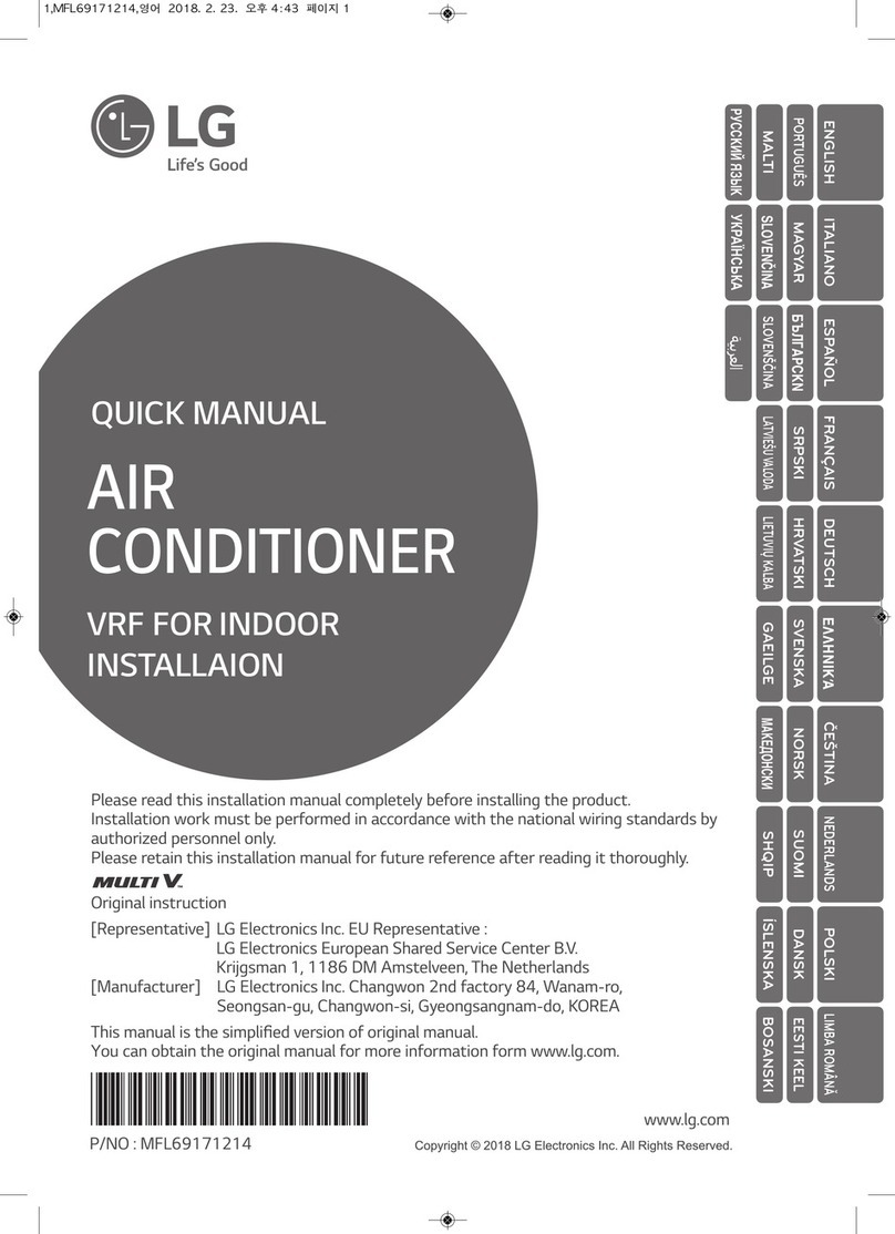LG Multi V ARU Series Installation guide