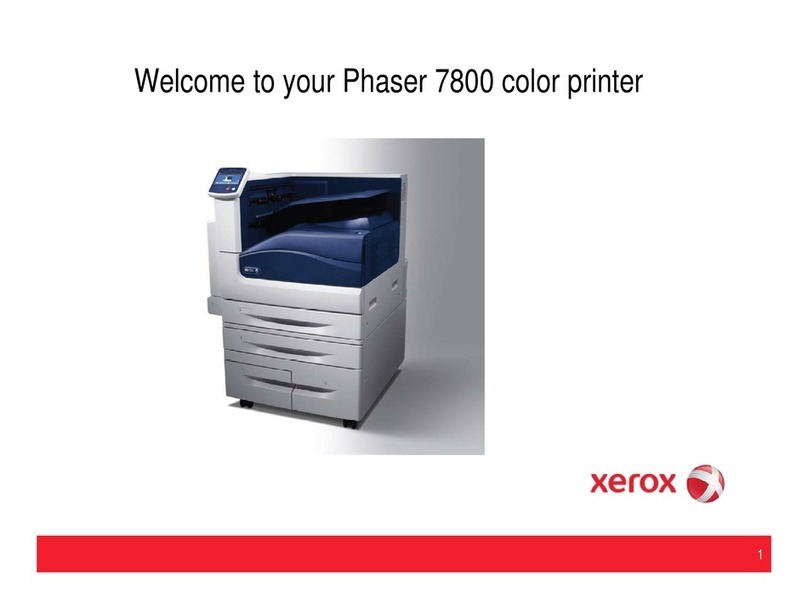 Xerox Phaser 7800 Installation guide