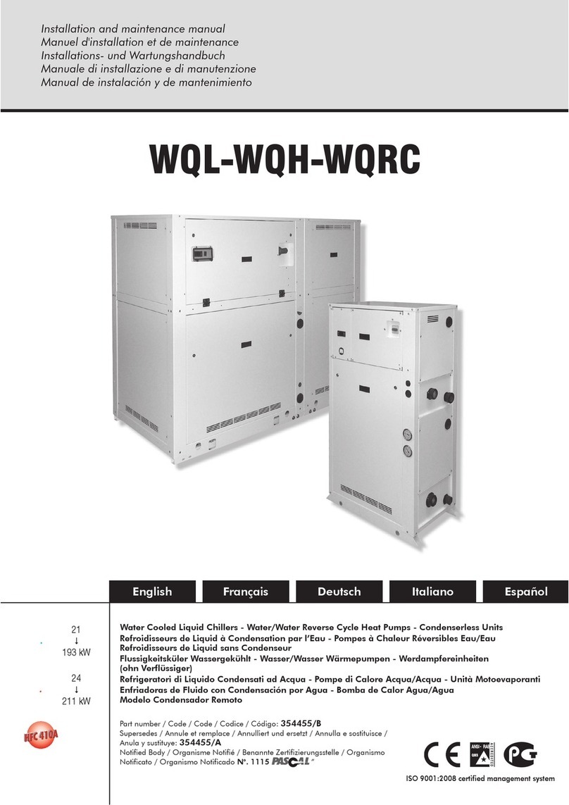 System air WQL Series Installation and maintenance manual
