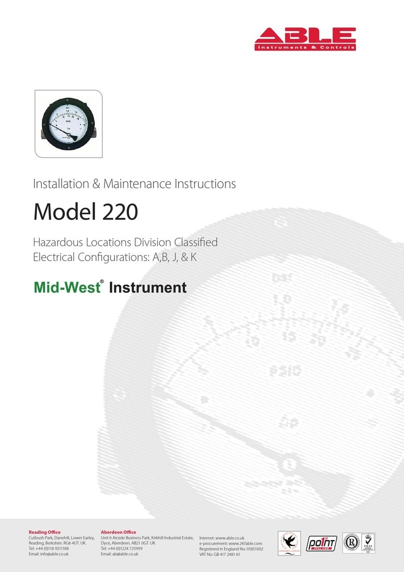 Midwest Model 220 Installation and maintenance  instruction
