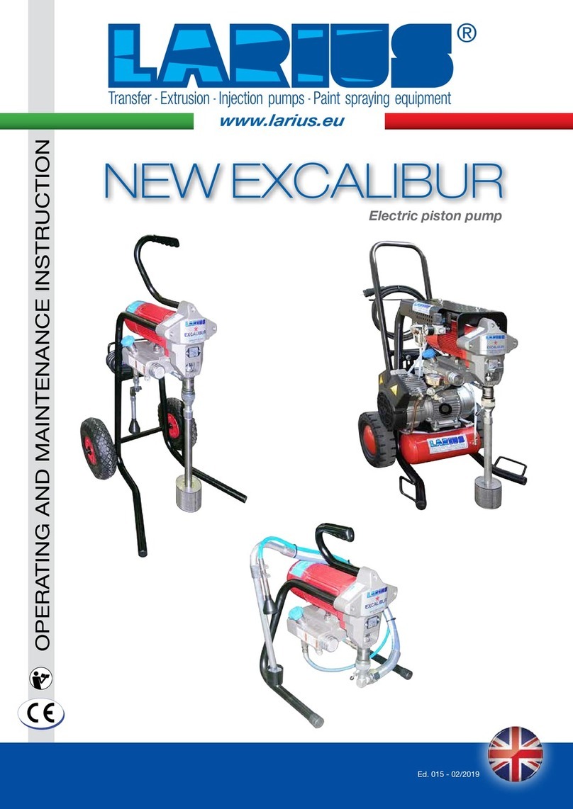 Larius New Excalibur Operating manual