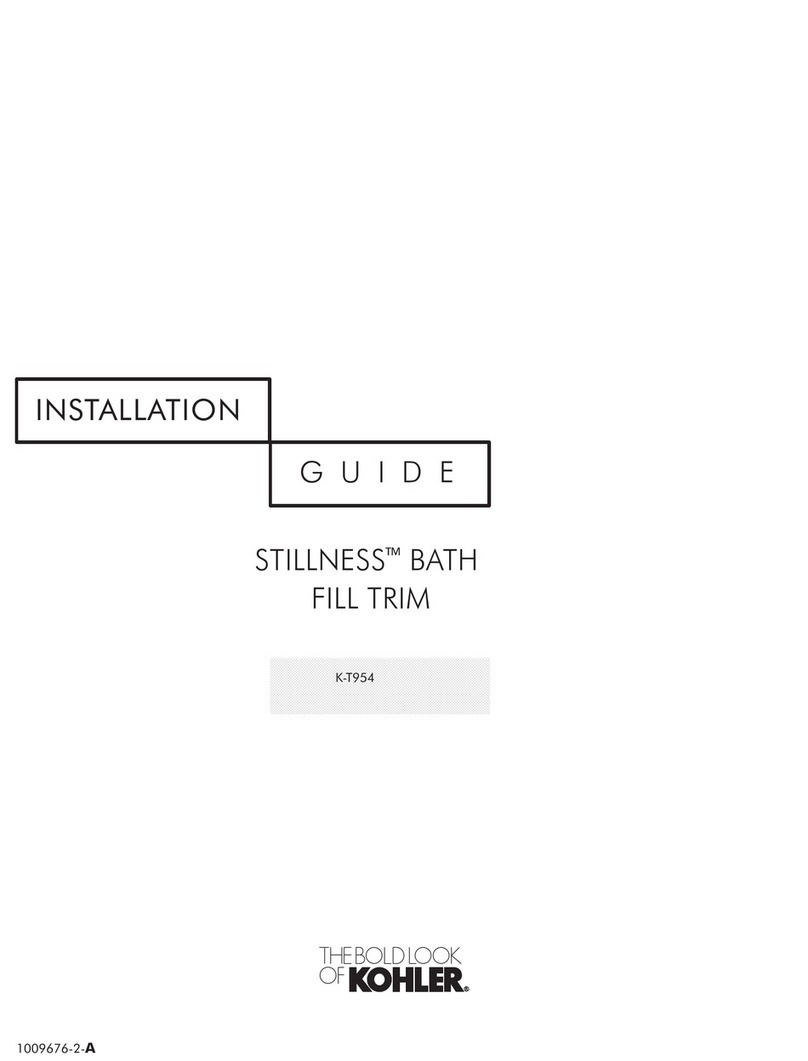 Kohler Stillness K-T954 installation guide