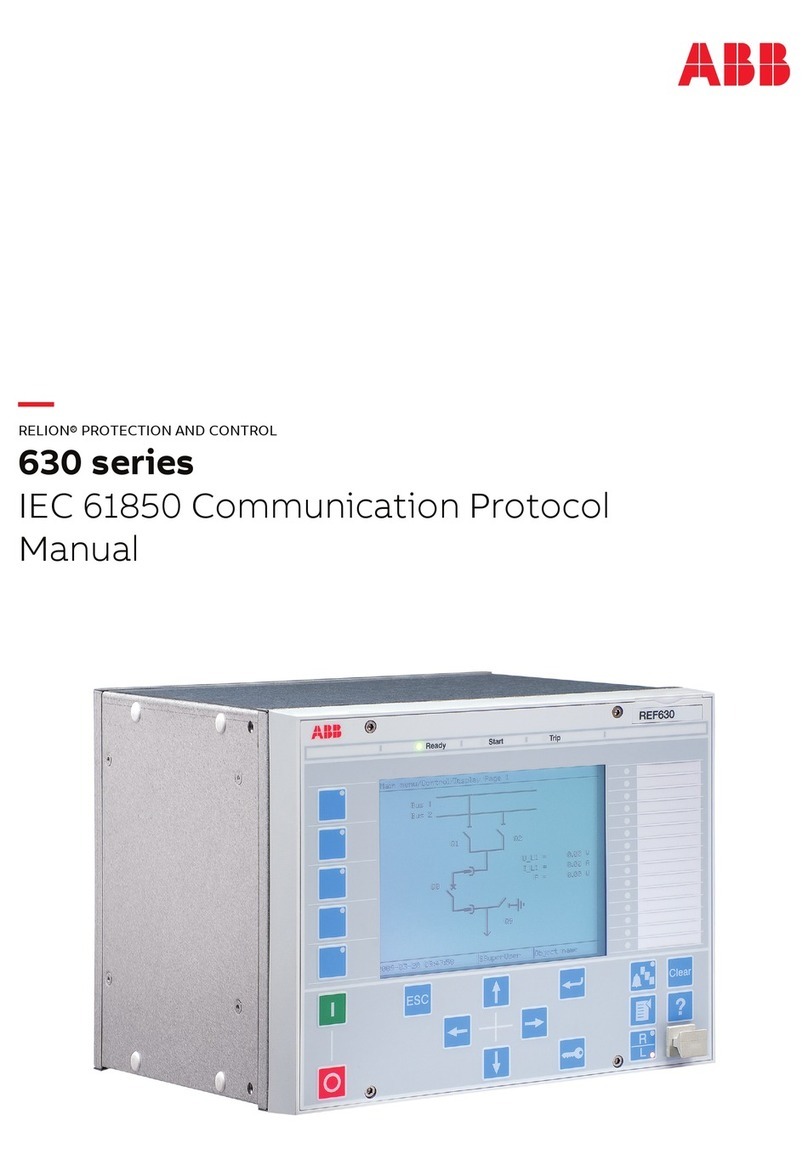 ABB Relion 630 Series User manual