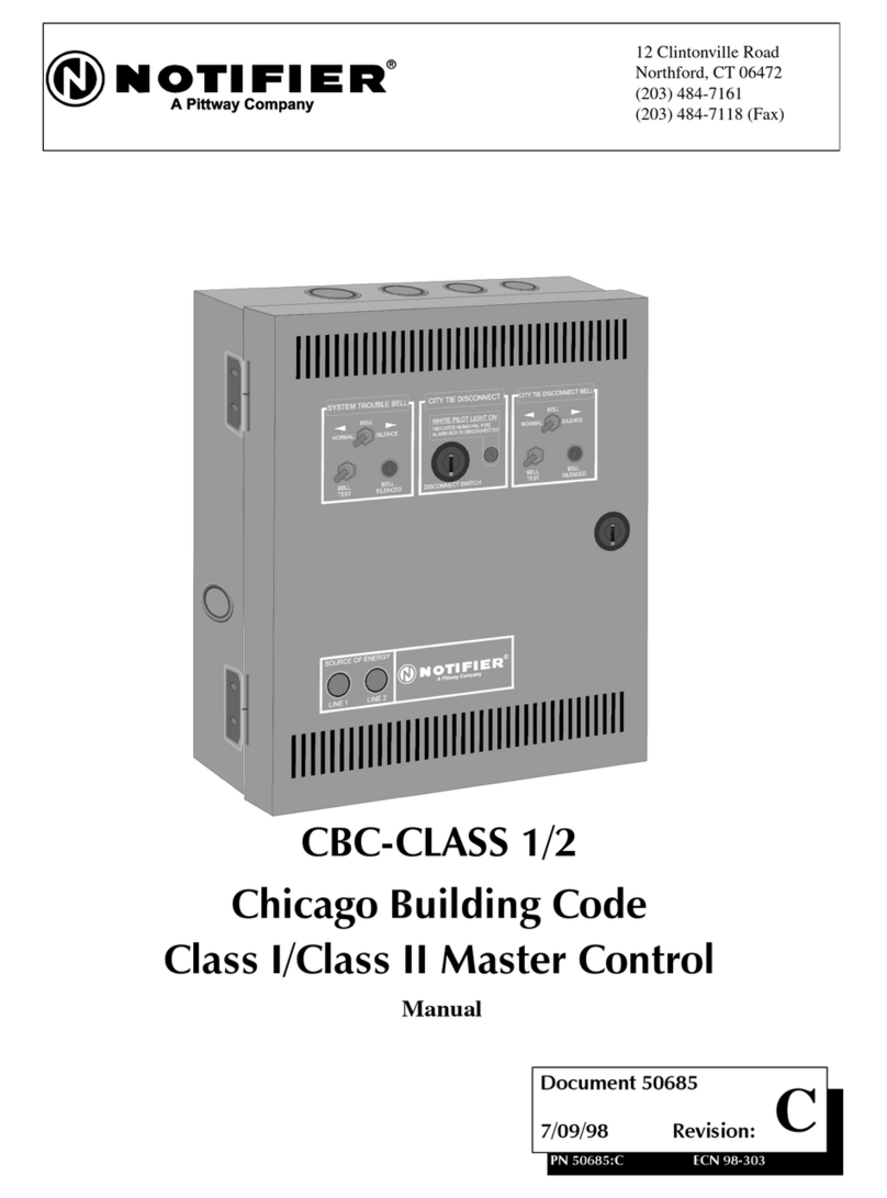 Pittway NOTIFIER CBC-CLASS 1 manual