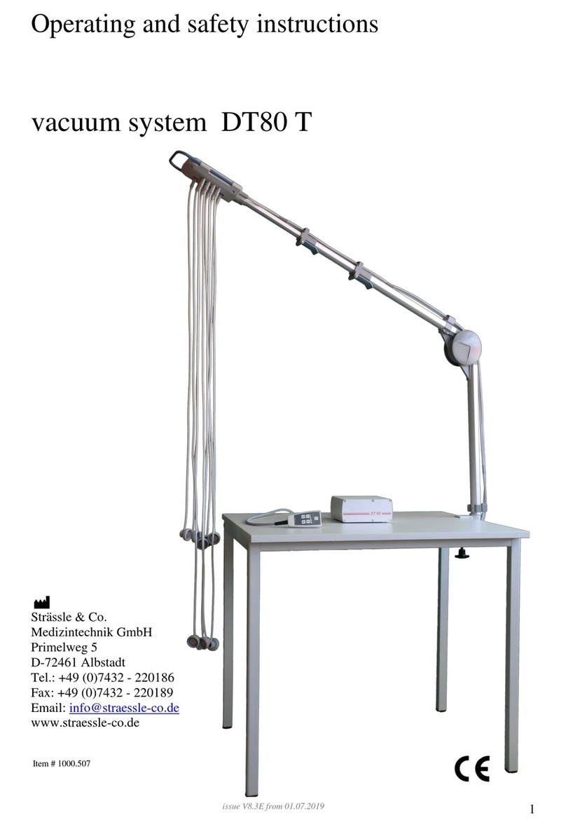Strässle & Co DT80 T Operating and safety instructions