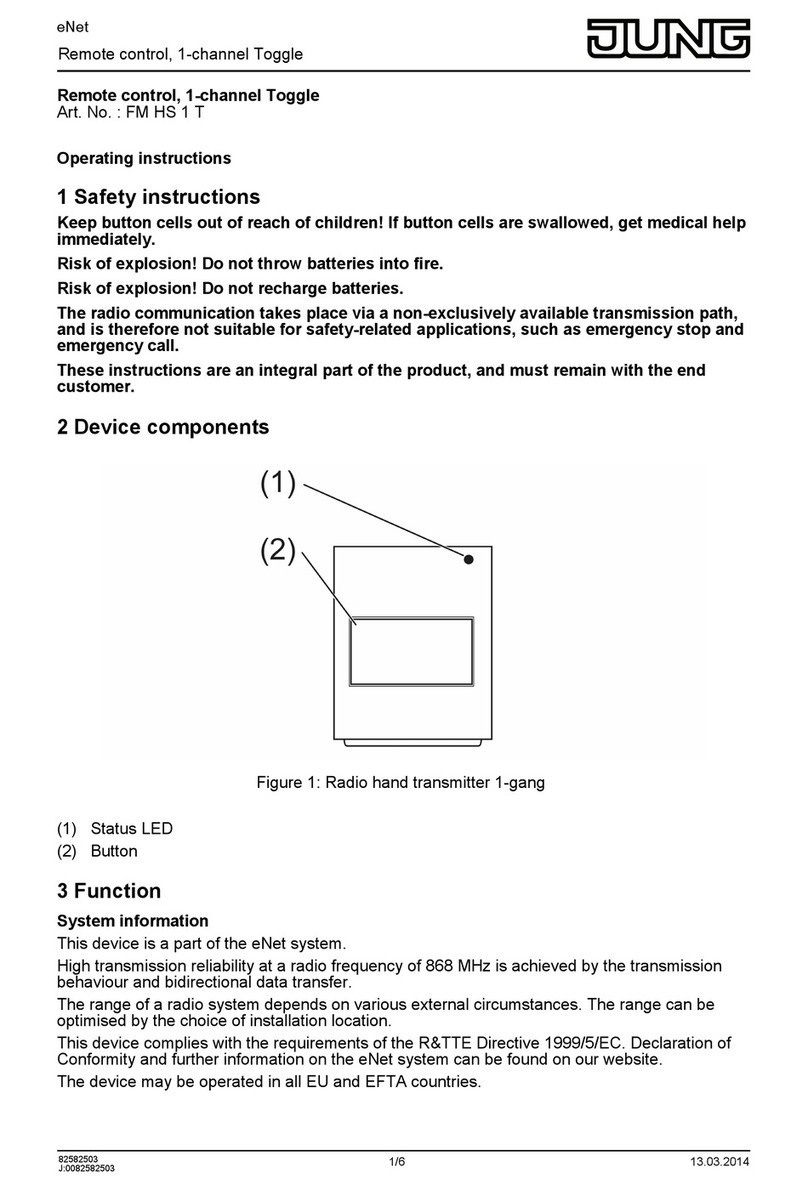 Jung eNet FM HS 1 T operating instructions