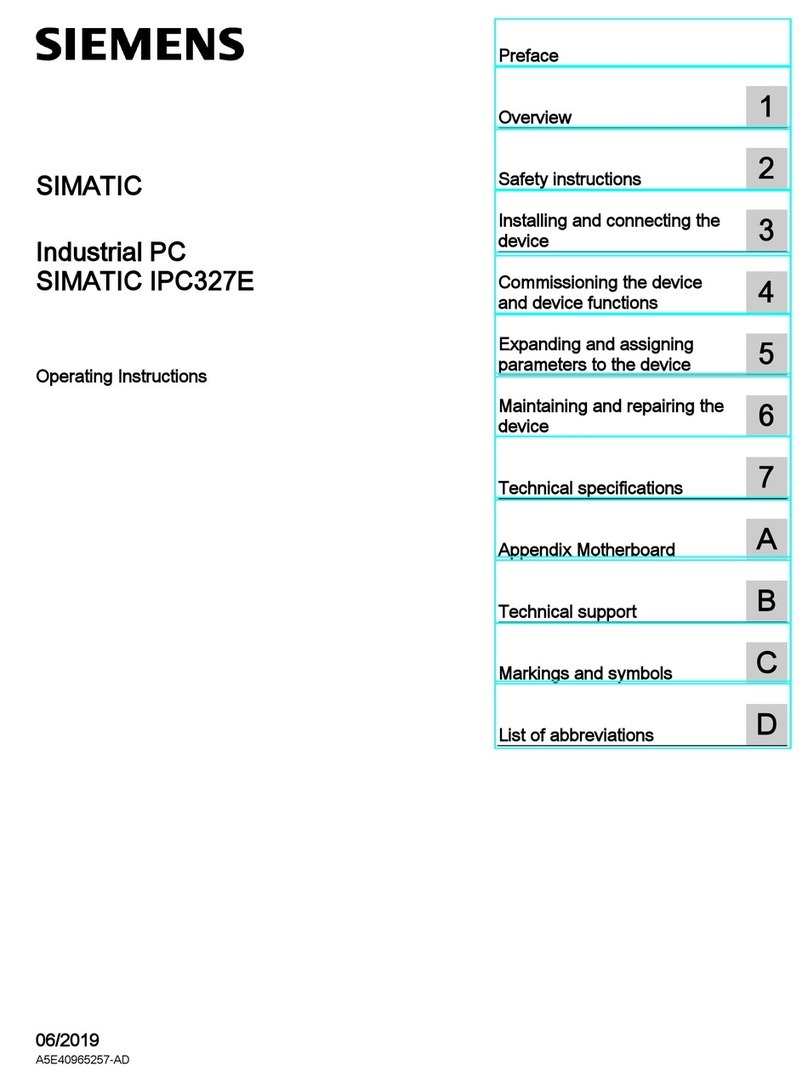 Siemens SIMATIC IPC327E User manual