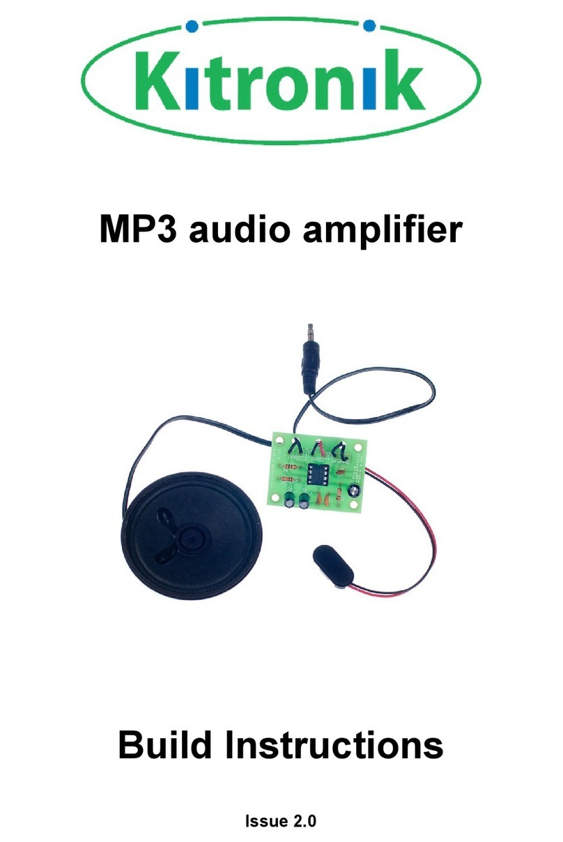 Kitronik MP3 audio amplifier Build instructions