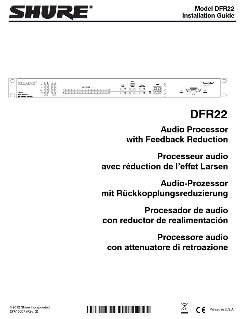 Shure DFR22 installation guide