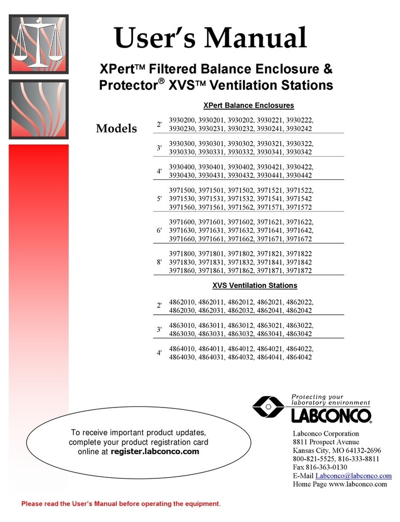 Labconco XPert Series user manual
