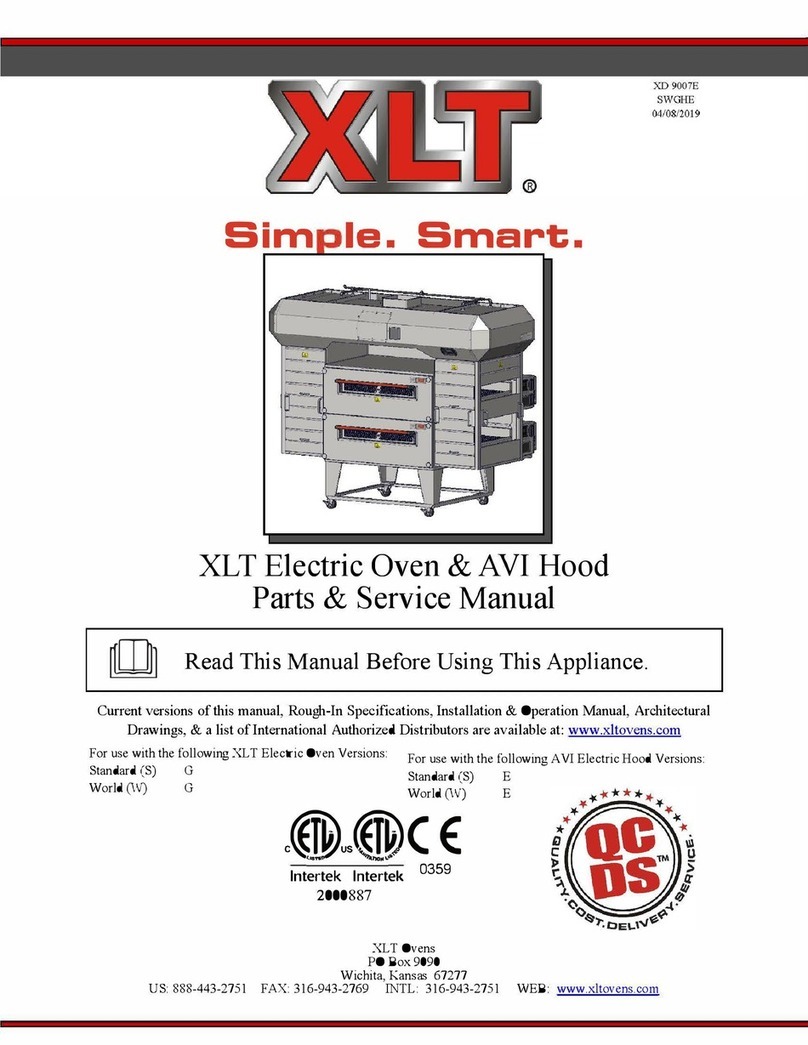 XLT Ovens XLT Gas Oven Quick start guide