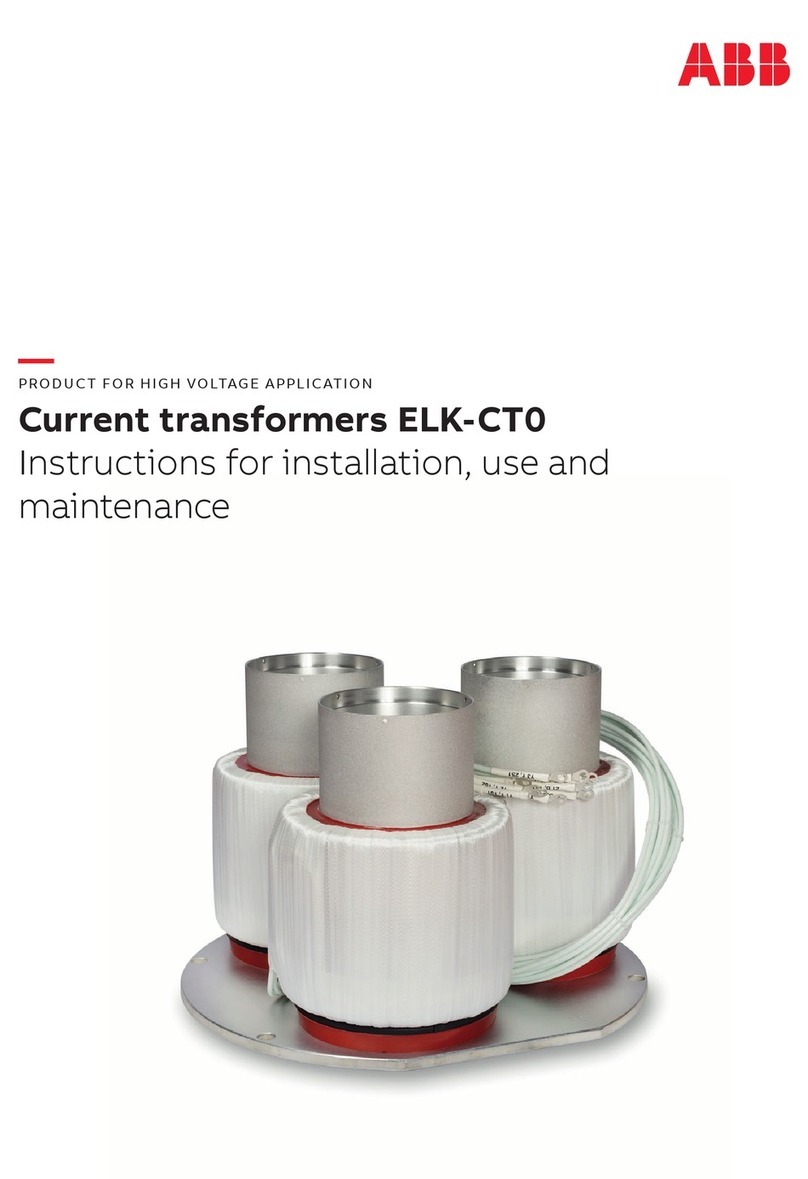 ABB ELK-CT0 Series Instructions for installation, use and maintenance