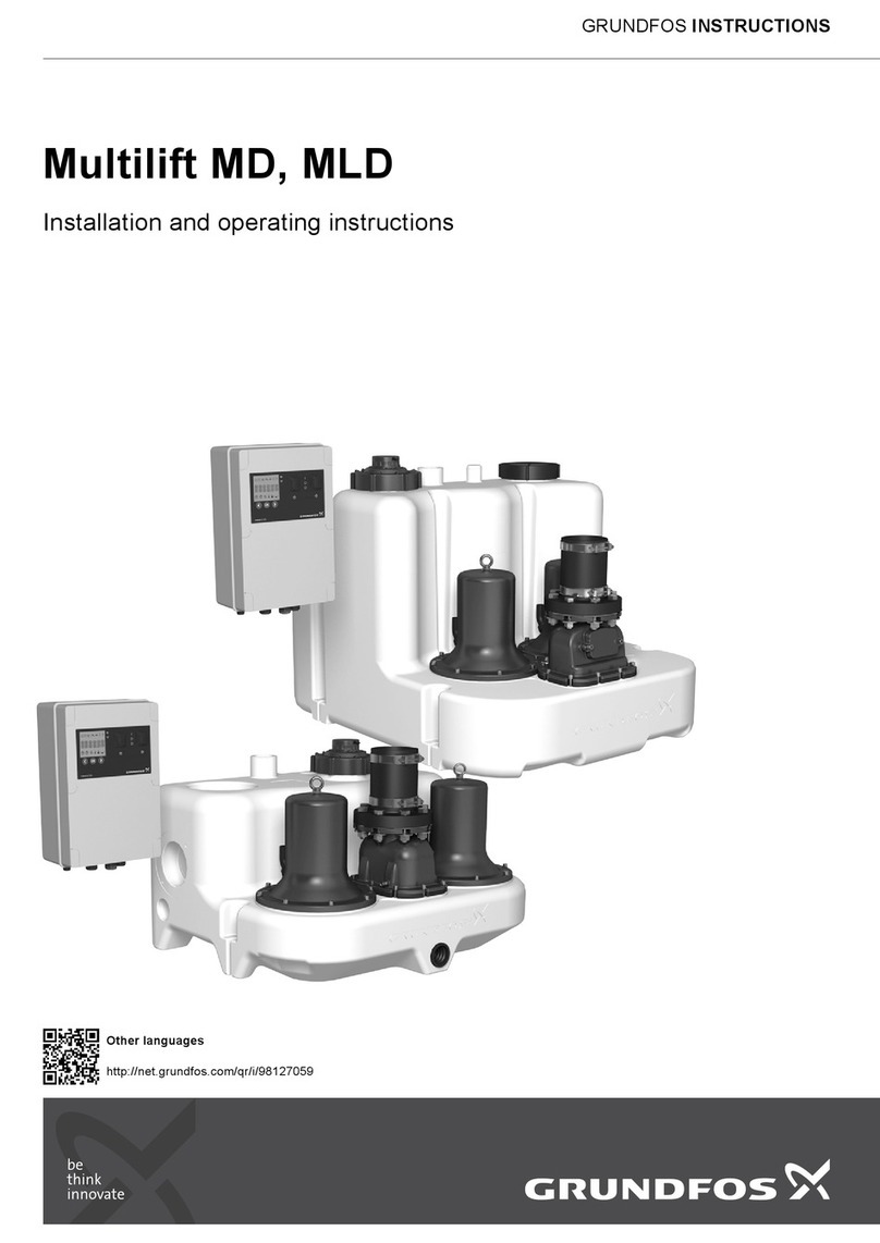 Grundfos Multifit MD Series Installation and operating instructions Grundfos Multifit MD Series Installation and operating instructions