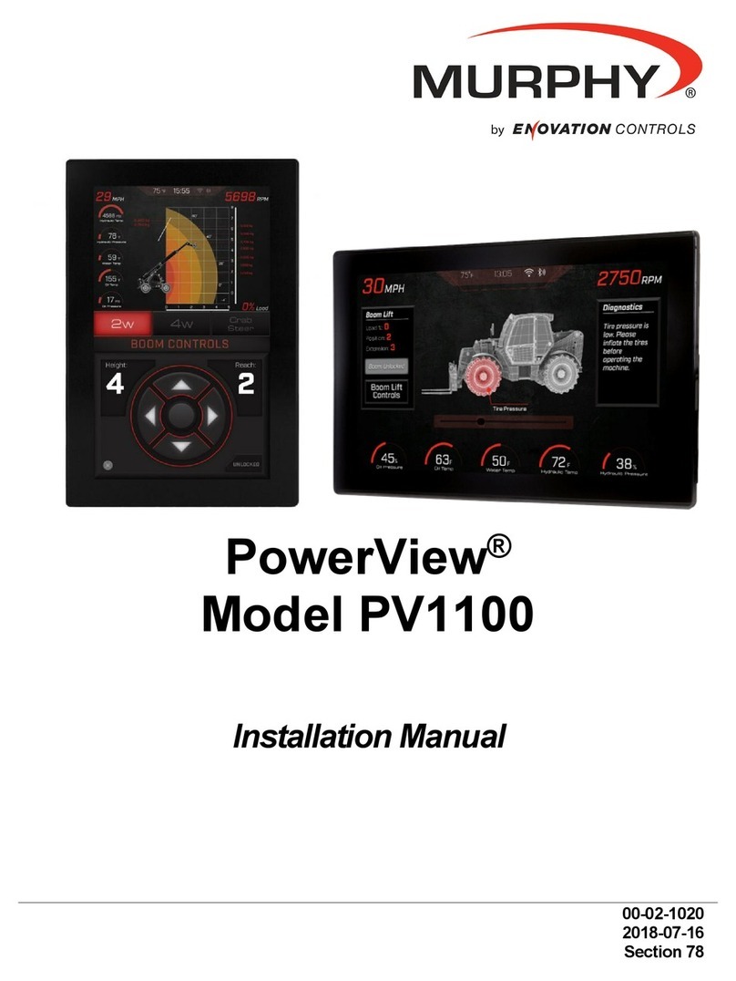 Enovation Controls MURPHY PowerView PV1100 User manual Enovation Controls MURPHY PowerView PV1100 User manual