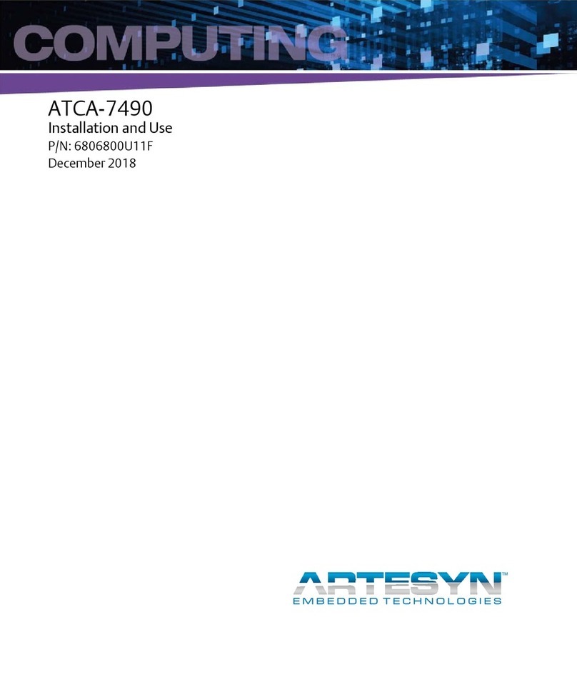 ARTESYN EMBEDDED TECHNOLOGIES ATCA-7490 Installation and use