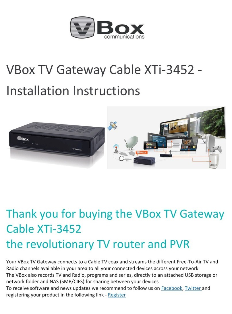 VBOX XTI 3452 installation instructions