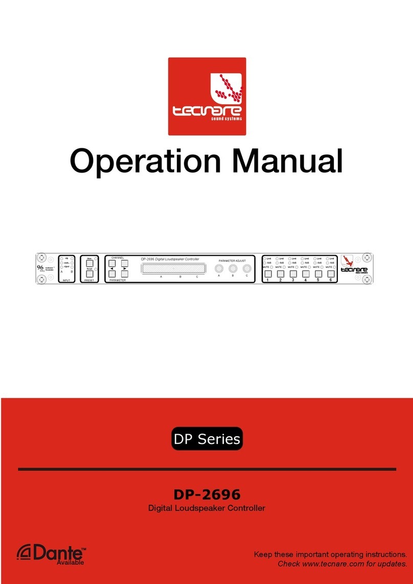 TECNARE DP Series Operation manual