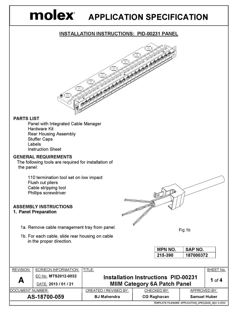 molex PID-00231 installation instructions