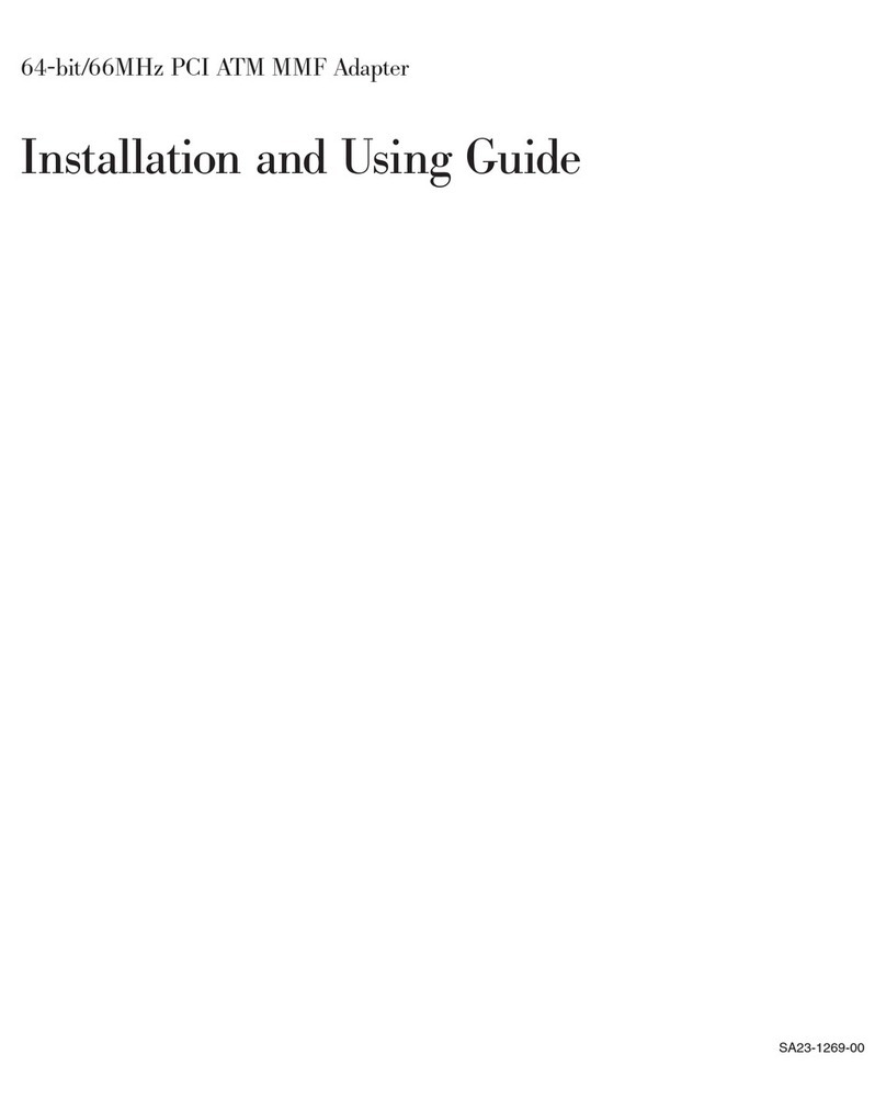 IBM 64-bit/66MHz PCI ATM MMF Installation and using guide