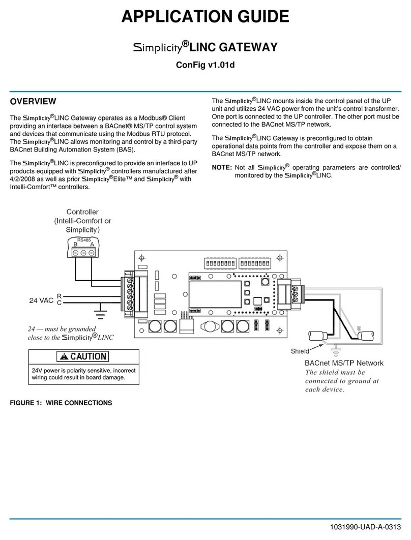 Johnson Controls Simplicity LINC User guide
