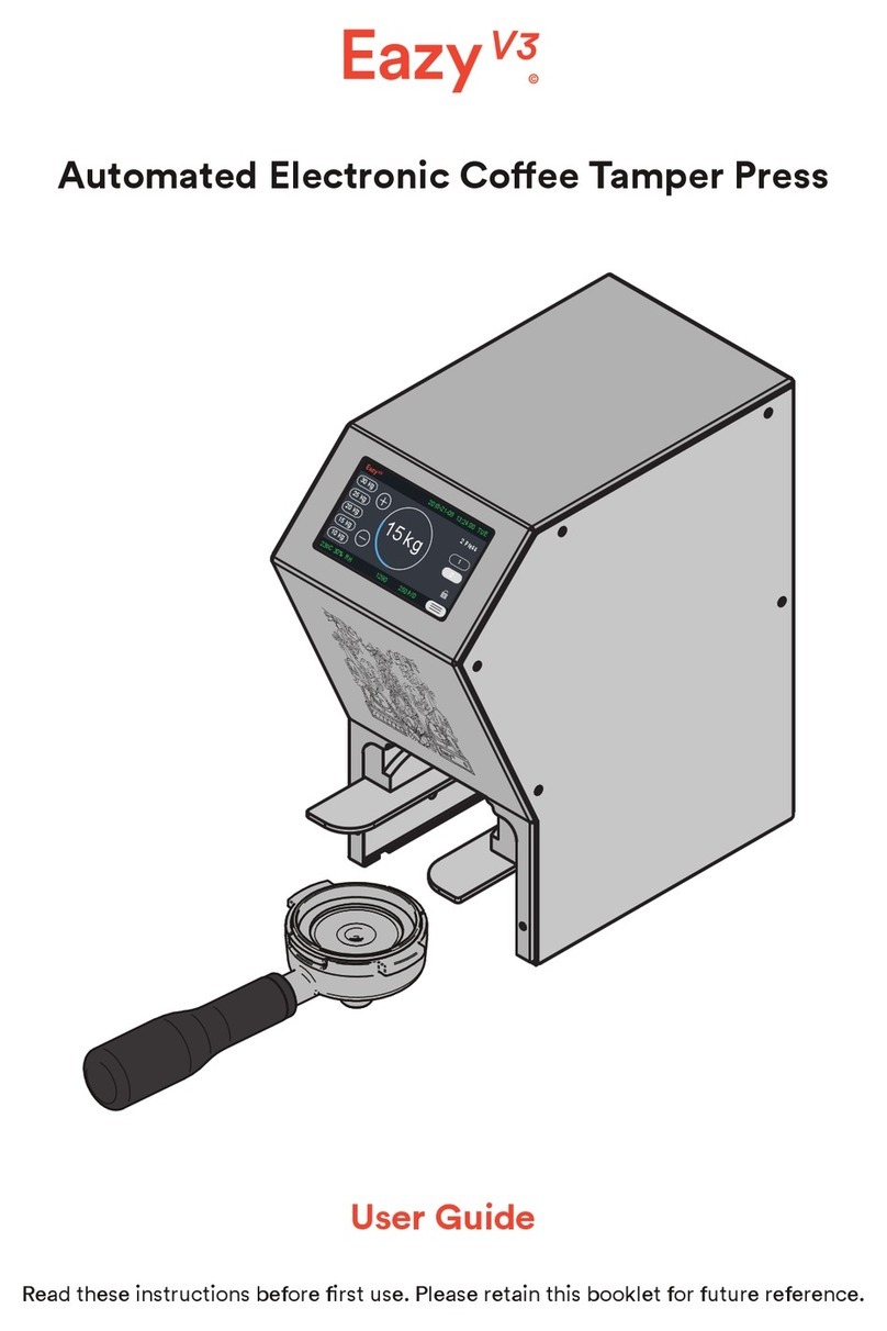 Eazy V3 Automated Electronic Coffee Tamper Press User manual