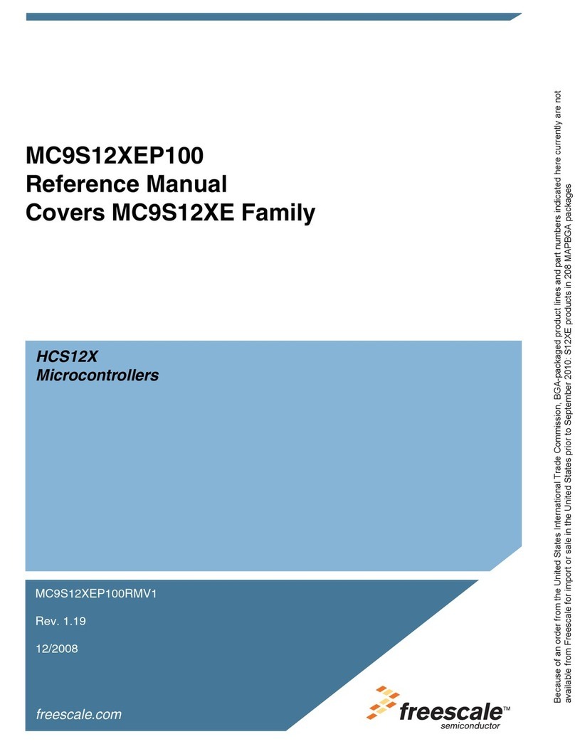 Freescale Semiconductor MC9S12XE Series User manual