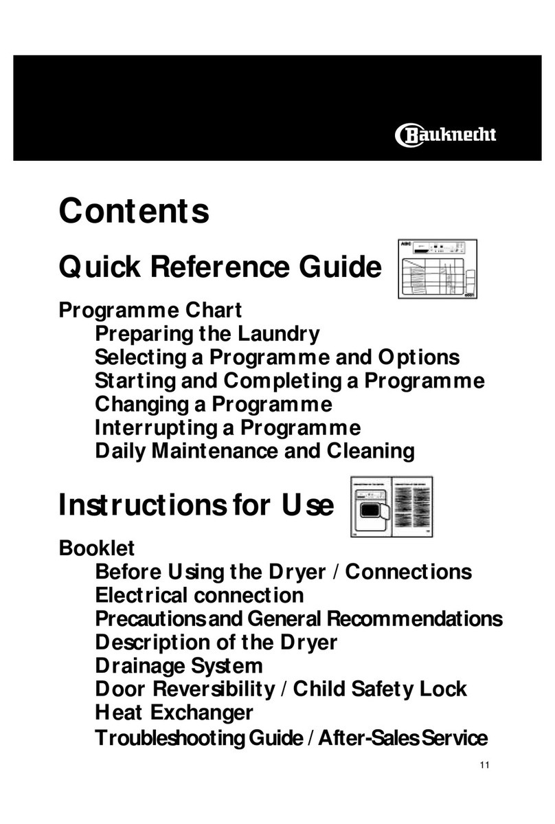 Bauknecht TRK 9856 Quick reference guide