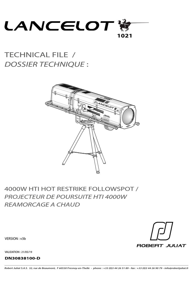 Robert Juliat Lancelot 4000W HTI User manual