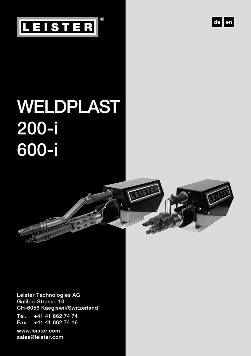Leister WELDPLAST 200-i operating instructions