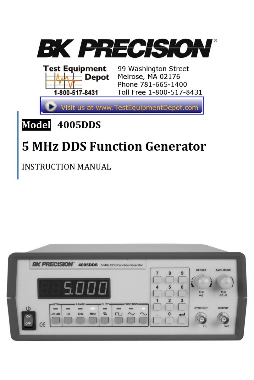 B+K precision 4005DDS User manual