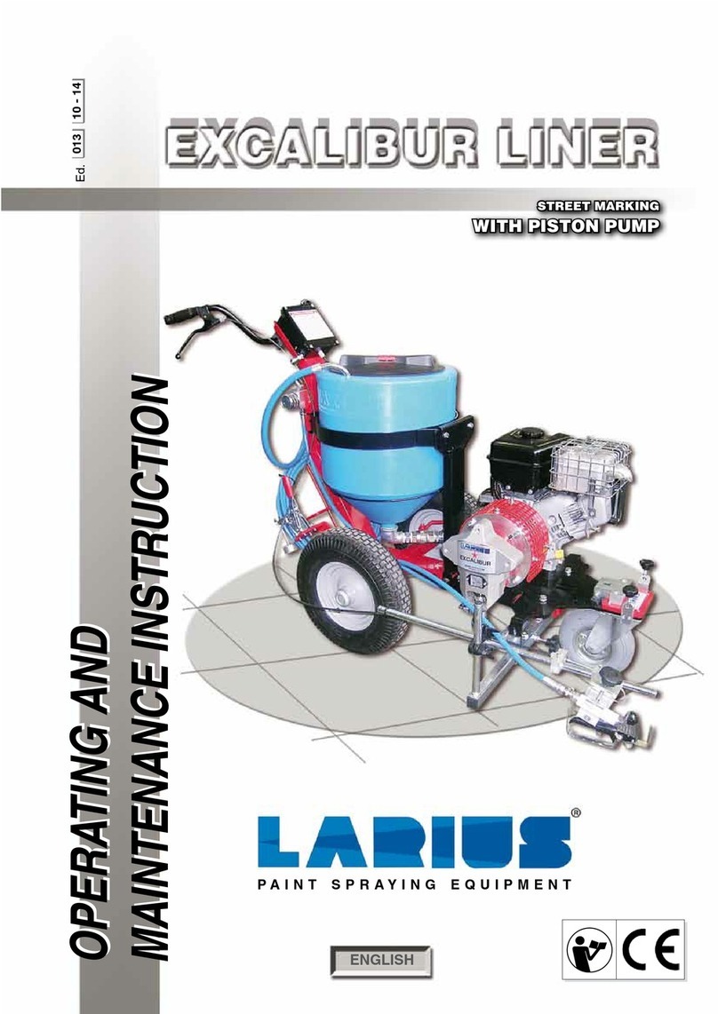 Larius Excalibur Liner Operating manual Larius Excalibur Liner Operating manual