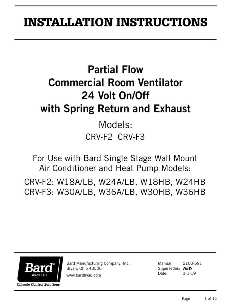 Bard CRV-F2 User manual