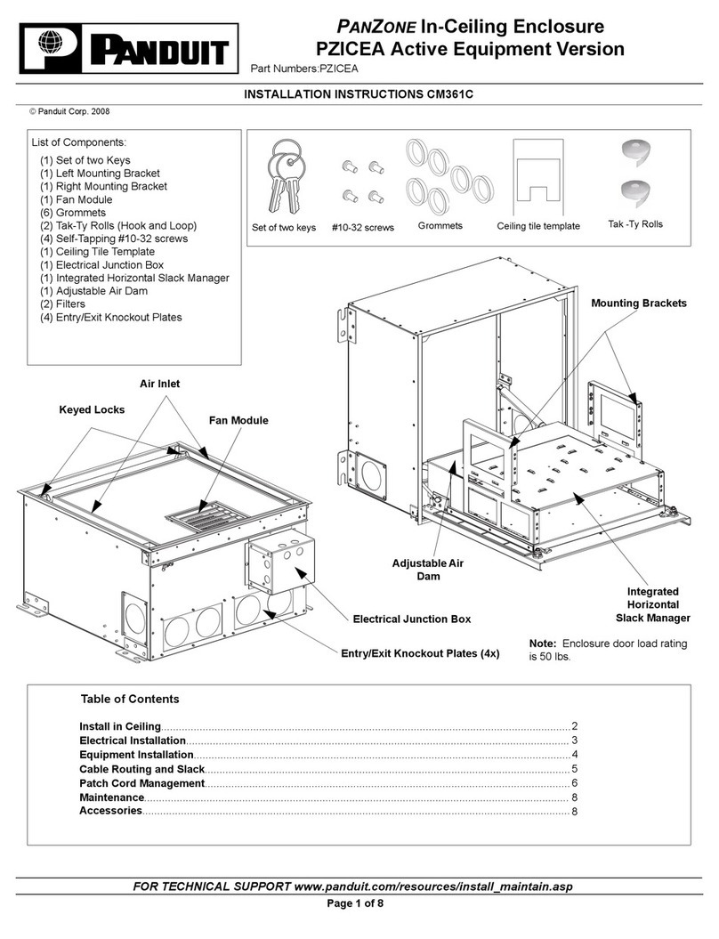 Panduit PZICEA installation instructions
