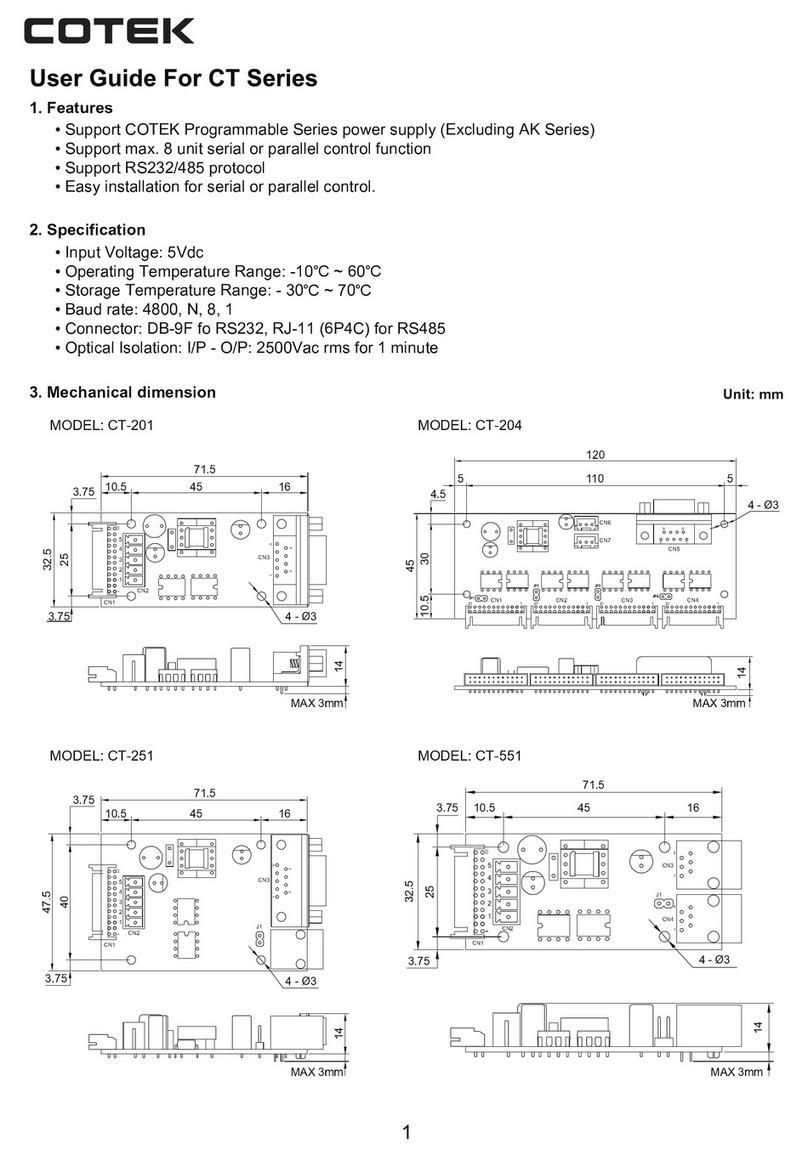 Cotek CT Series User manual