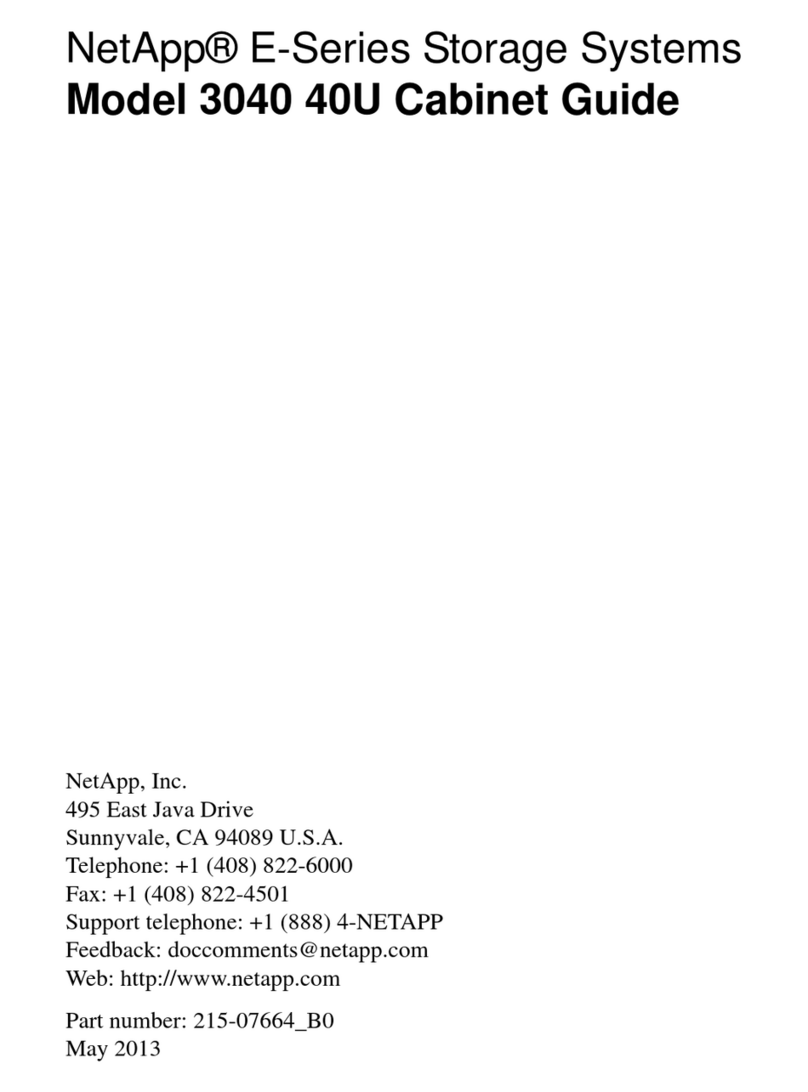 NetApp E-Series 3040 40U User manual