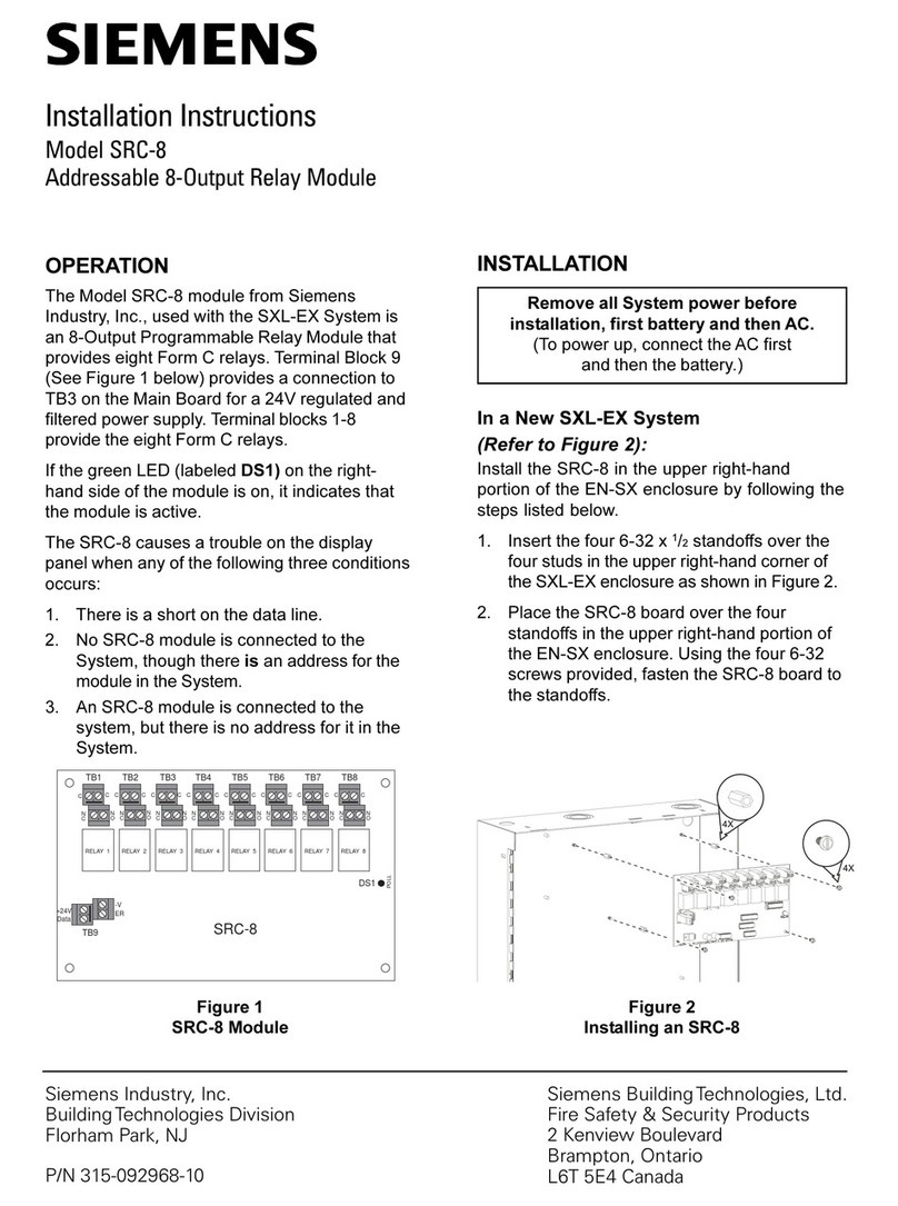 Siemens SRC-8 User manual