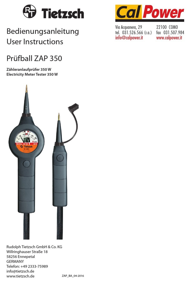 Tietzsch Prufball ZAP 350 User instructions