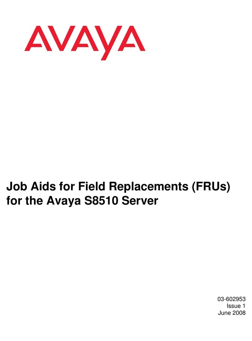 Avaya S8510 User manual