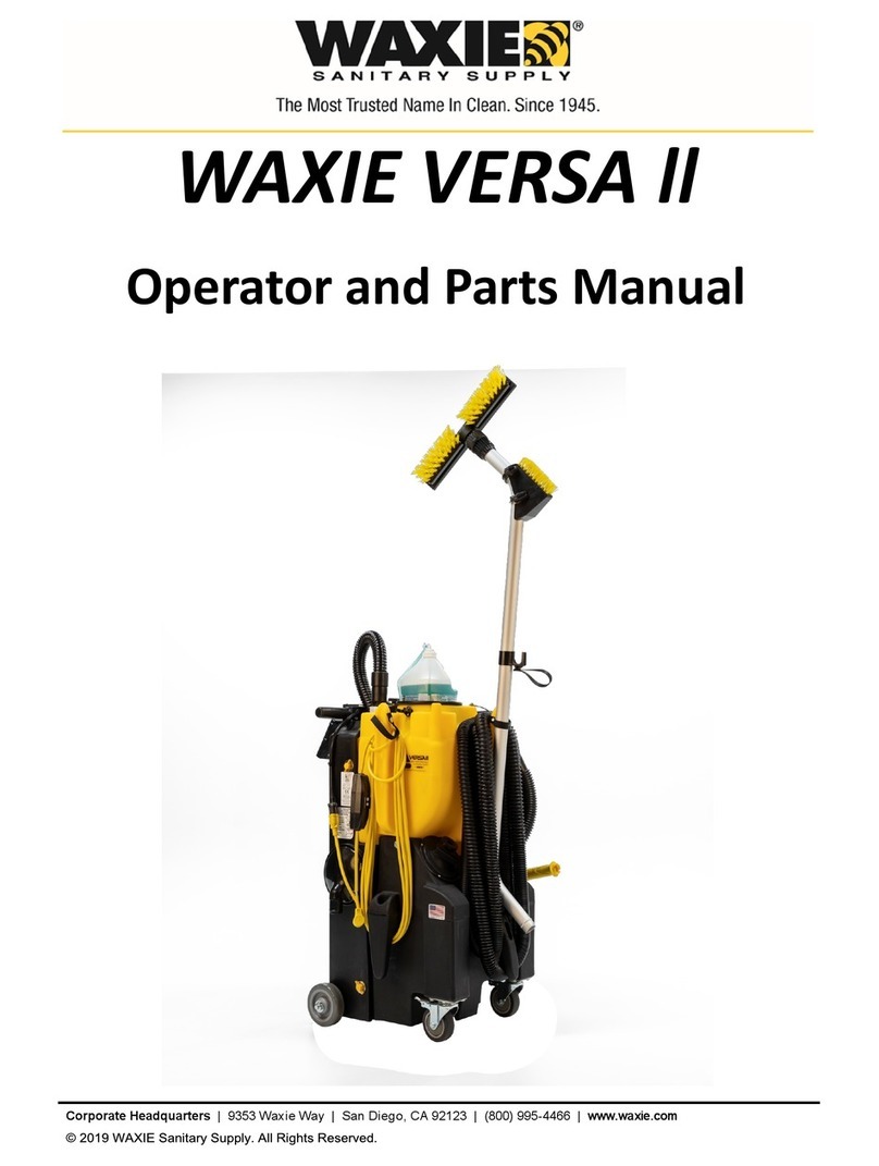 WAXIE VERSA ll Product manual