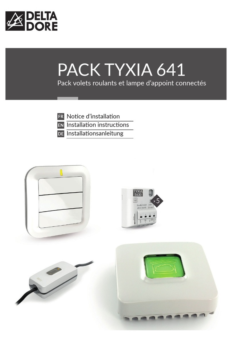 DELTA DORE TYXIA 641 installation instructions